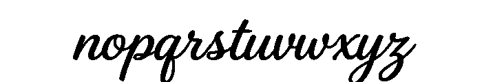 Amelia Rose Signature Regular Font LOWERCASE