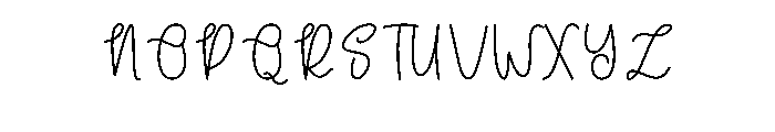 Amelia Rose Font UPPERCASE
