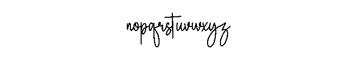 Amelia Rose Font LOWERCASE