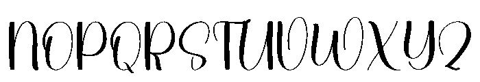 Amelia Thursday Font UPPERCASE