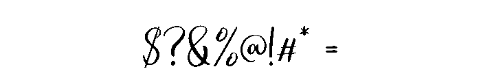 Amelinda Regular Font OTHER CHARS