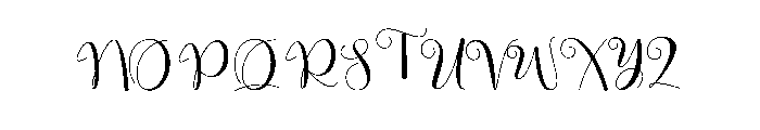 Ameliya Dating Font UPPERCASE