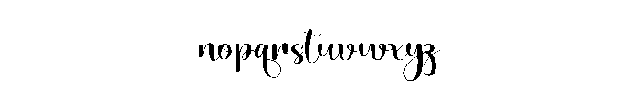 Ameliya Dating Font LOWERCASE