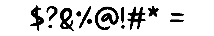 Amelyna Regular Font OTHER CHARS