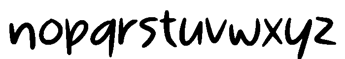 Amelyna Regular Font LOWERCASE