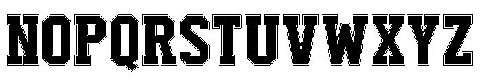 American Army 3 Checkered Font UPPERCASE