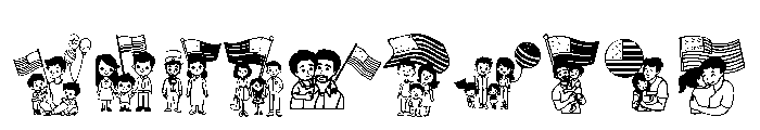 American Family Day Font OTHER CHARS