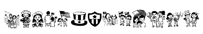 American Family Day Font UPPERCASE