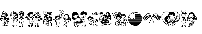 American Family Day Font UPPERCASE