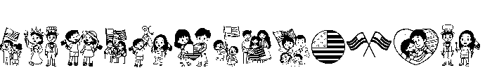 American Family Day Font LOWERCASE