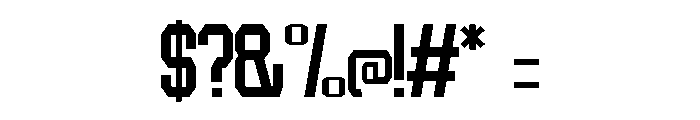 American Football Regular Font OTHER CHARS