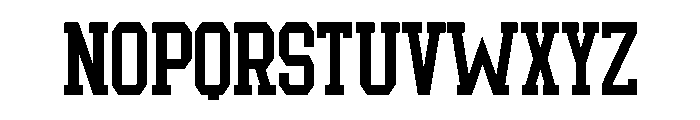 American Football Regular Font UPPERCASE