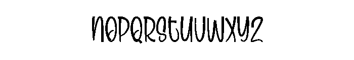 American Pancake Font LOWERCASE
