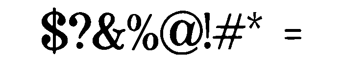 American_Typewriter Font OTHER CHARS