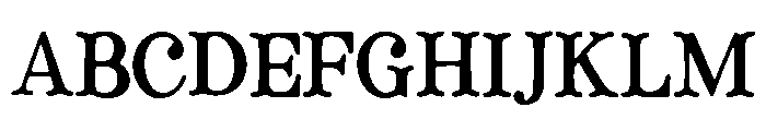American_Typewriter Font UPPERCASE