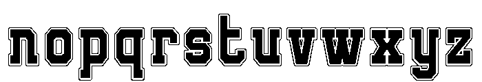 American Vibe Font LOWERCASE