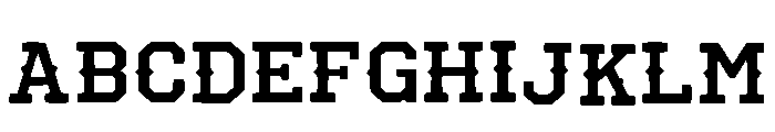 American Western Regular Font UPPERCASE