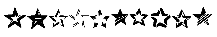 American star Font OTHER CHARS
