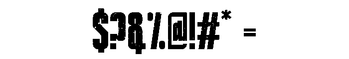 Americlant Grunch Font OTHER CHARS