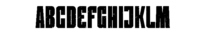 Americlant Grunch Font UPPERCASE