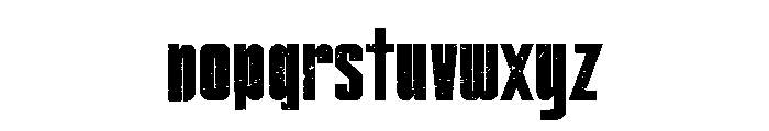 Americlant Grunch Font LOWERCASE