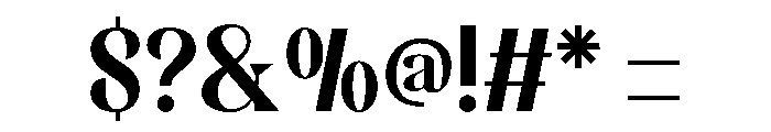 Amerta Regular Font OTHER CHARS