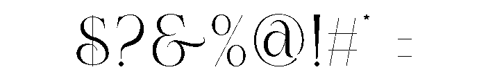 Ames Font OTHER CHARS