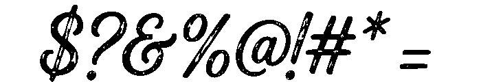 Amesbury Script Font OTHER CHARS