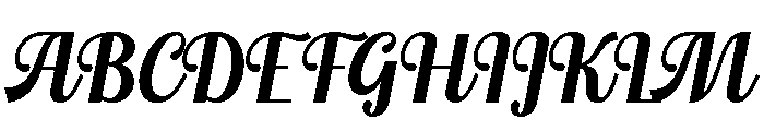 Amibas Font UPPERCASE
