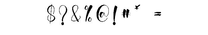 Amilea Signature Font OTHER CHARS