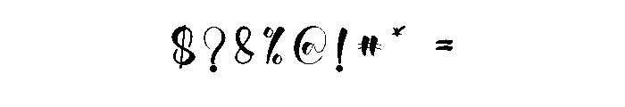 Amilea1 Font OTHER CHARS