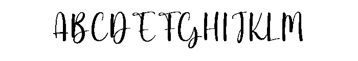 Amilea1 Font UPPERCASE