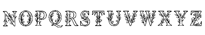 Amina Regular Font LOWERCASE