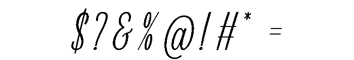 Amiska Font OTHER CHARS