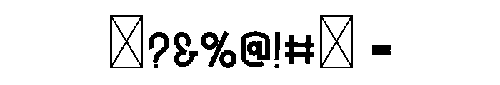 Amobic Font OTHER CHARS
