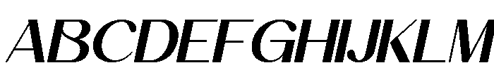 Amoora Italic Font UPPERCASE