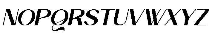 Amoora Italic Font UPPERCASE