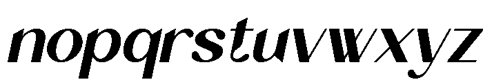 Amoora Italic Font LOWERCASE