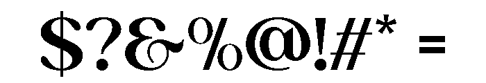 Amoora Regular Font OTHER CHARS