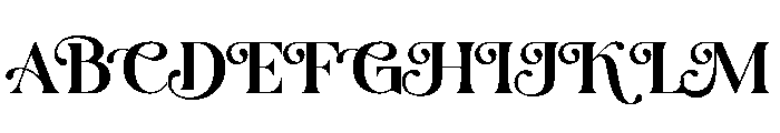 Amore Christmas Font UPPERCASE