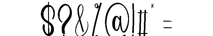 Amorelia Font OTHER CHARS