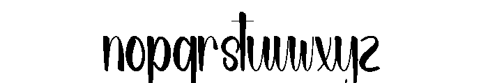 Amorelia Font LOWERCASE
