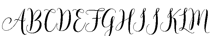 Amorette Font UPPERCASE
