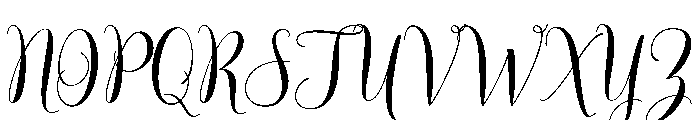 Amorette Font UPPERCASE