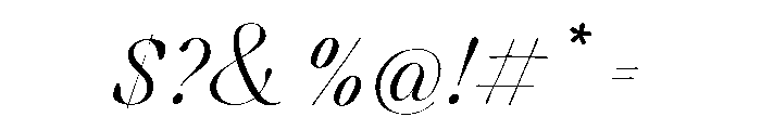Amori Regular Font OTHER CHARS
