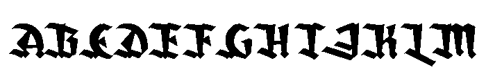 Amortem Font UPPERCASE