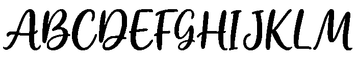 Amorvella Font UPPERCASE