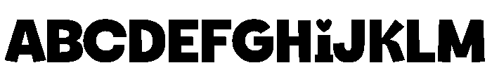 Amour Comic Regular Font UPPERCASE