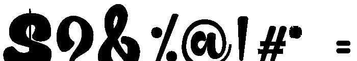 Amour Retro Regular Font OTHER CHARS