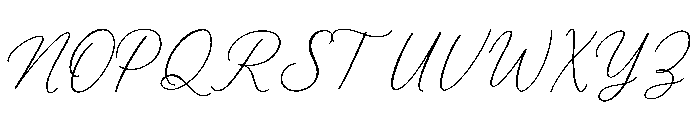 AmourGlance Font UPPERCASE
